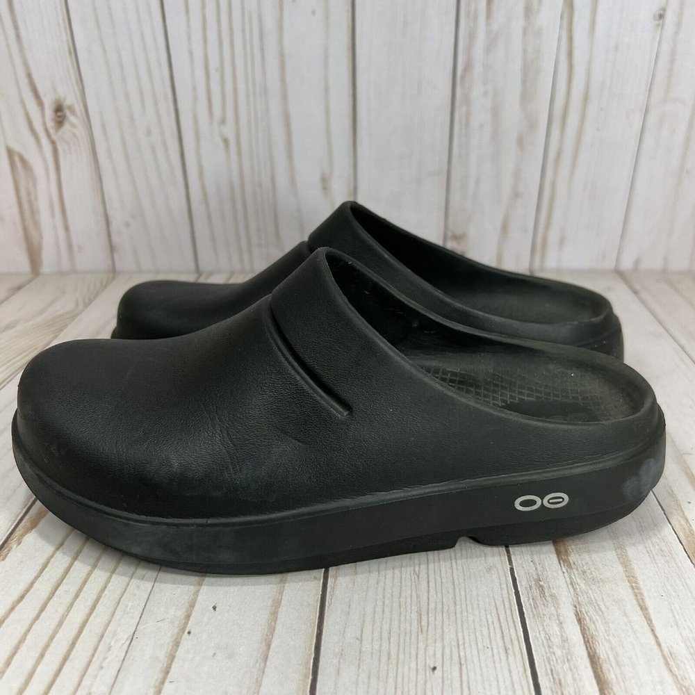 Oofos Oocloog Recovery Clogs Black Slides Womens … - image 4